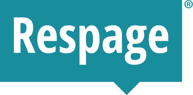 Respage Logo WHITE-TEAL-Registered